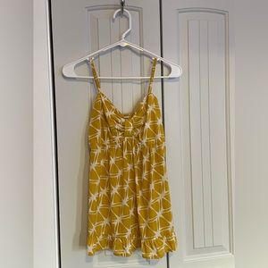 H&M flowy yellow tank